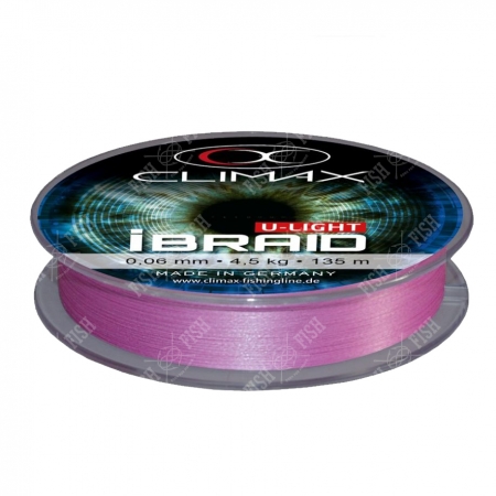 Шнур Climax iBraid 4 UL fluo-purple 135 m ― Офіційний представник Sportex