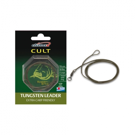 Оснастка вольфрамова (лідкор) Climax CULT Tungsten Leader Extra Carp Friendly 70 cm, 30lbs ― Офіційний представник Sportex