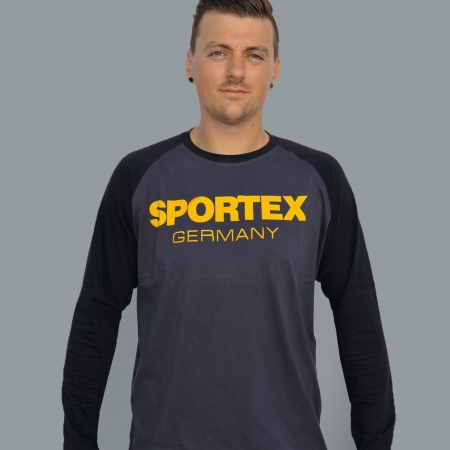 Футболка Sportex чорна з довгим рукавом ― Офіційний представник Sportex